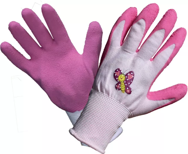 Kinder Arbeitshandschuhe Gartenhandschuhe Kinder Arbeits Garten Handschuhe pink