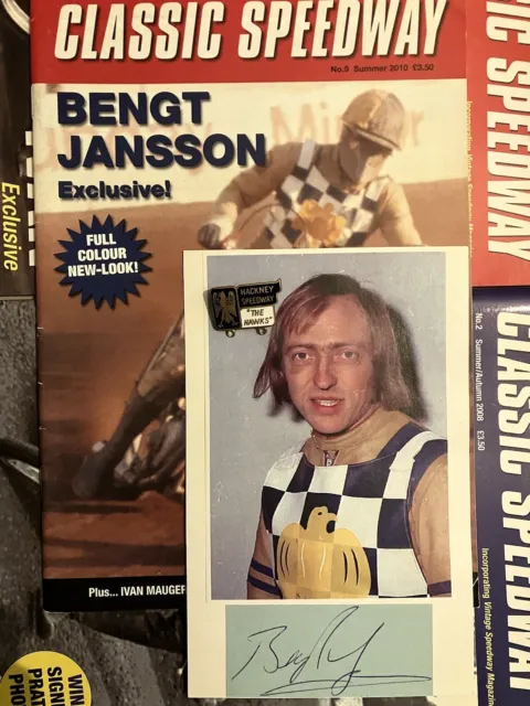 HACKNEY SPEEDWAY MEMORABILIA PACK inc. CLASSIC SPEEDWAY MAGAZINE BENGT JANSSON