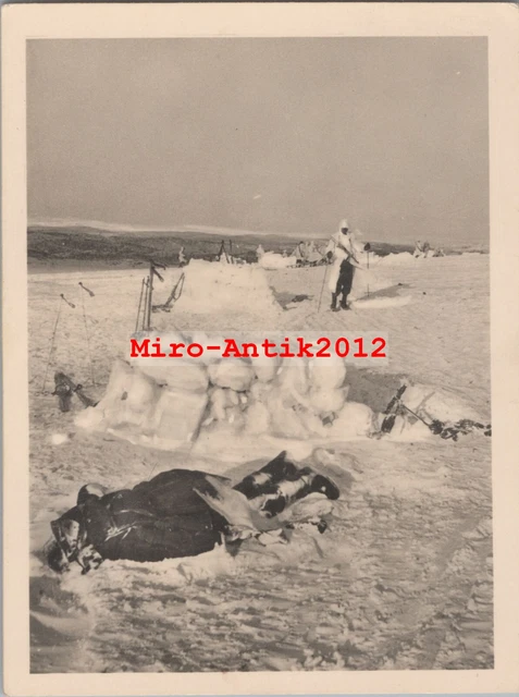 Foto, Wk2, Es war zu kalt im Schützenloch, Winter, Schnee, 01 (N)50953