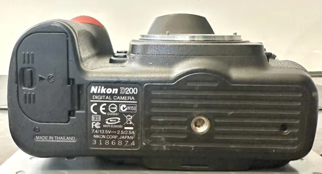 Nikon D200 10.2MP DX Format CCD Image Sensor Digital SLR Camera Black Body Only 9