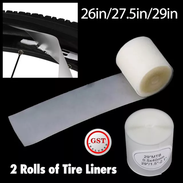 2PCS MTB Bicycle Bike Tire Liner Anti-Puncture Proof Belt Tyre Tape Protector