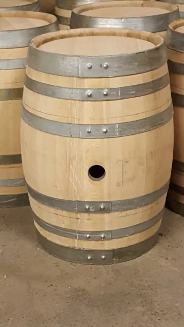15 Gal. Oak Keg, Wine Barrel for display, side table, end table 24"H x 18"W x 18