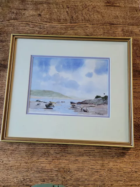 Raymond Whitehouse Watercolour Painting Borth Wales