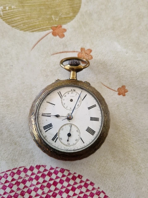 Cadran Email Ancien Pour Montre à Gousset - Style Chiffres Romains - Diamètre 37 Mm - Compatible A. Lange & Söhne 1815