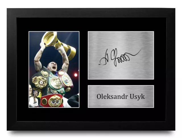 Oleksandr Usyk Signed Printed Autograph A4 Photo Picture a Boxing Gift for Fans