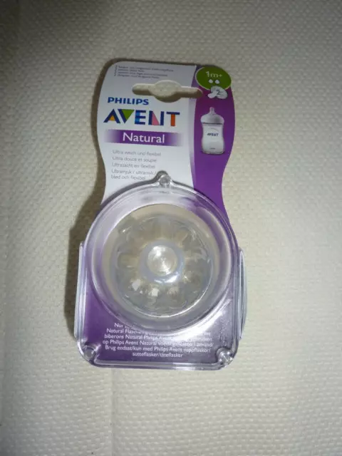 Philips Avent Trinksauger 2er Pack Naturnah Ultra Soft - Silikon SCF042/27