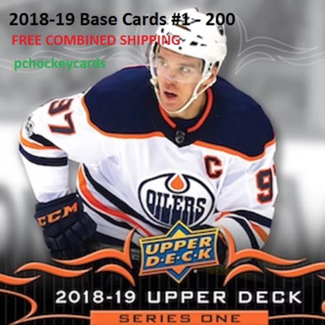 2018-19 18/19 Upper Deck Series 1 Base Cards #1 - #200 You Pick Finish Your Set