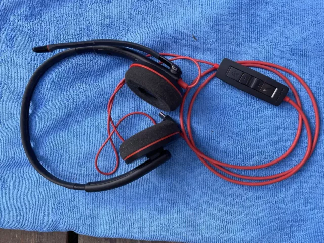 POLY BLACKWIRE C3220 USB A Hi Fi Stero Headset 40.45 PicClick UK