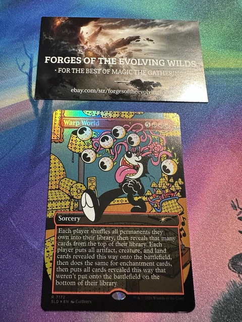 WARP WORLD FOIL 7172 Secret Lair Felix the Cat: Magic Bag of