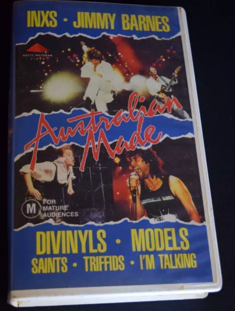 Vintage AUSTRALIAN MADE Music Video Barnes/INXS/Models/Saints/Triffids/Divinyls