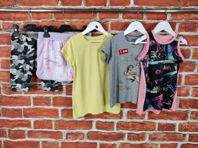 Girls Bundle Age 6-7 Years Next M&S Converse Shorts Top T-Shirt Casual Set 122Cm