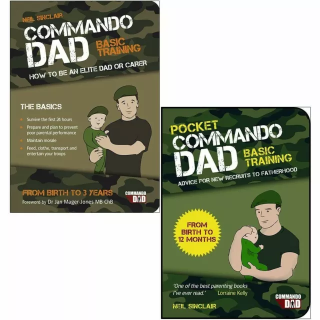 Neil Sinclair 2 Books Collection Set Pocket & Commando Dad Paperback NEW