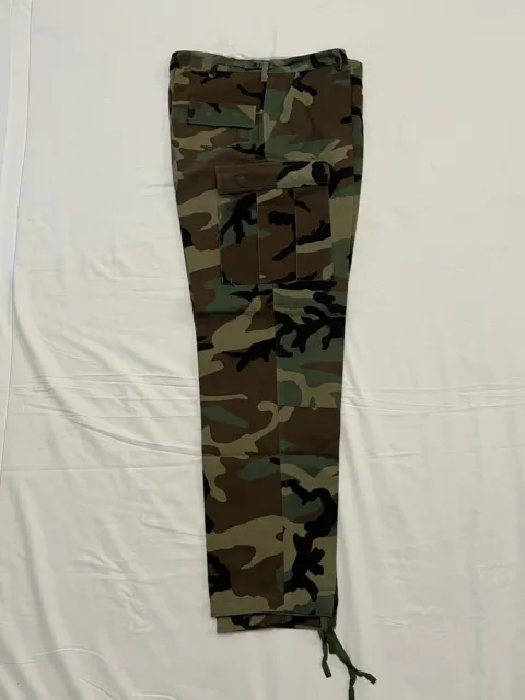 USGI Woodland Camo Combat Trousers Size Large Long BRAND NEW