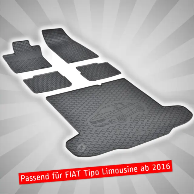Fußmatten und Kofferraumwanne passend für FIAT Tipo Limousine ab 2016