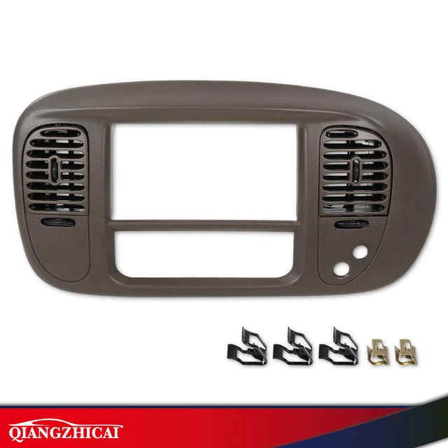 Center Dash Radio Bezel Brown Fit For 1997-2003 Ford F150 Expedition w/ Air Vent