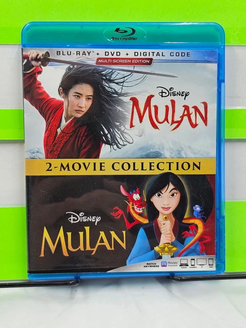 DISNEY MULAN 2 - Movie Collection Animated & Live Action Double Feature ...