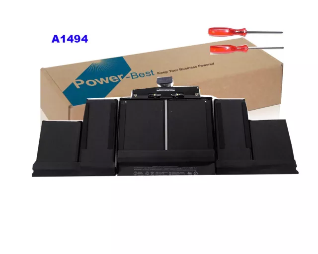 Batteria originale A1494 per Apple Macbook Pro Retina 15"" A1398 fine 2013 metà 2014