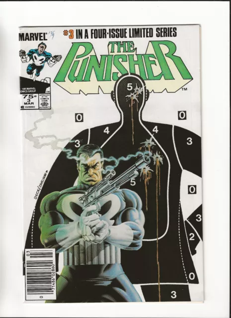 The Punisher 3 4 5 Newsstand Editions Limited Series 3 Book Lot Mid Grade 1986