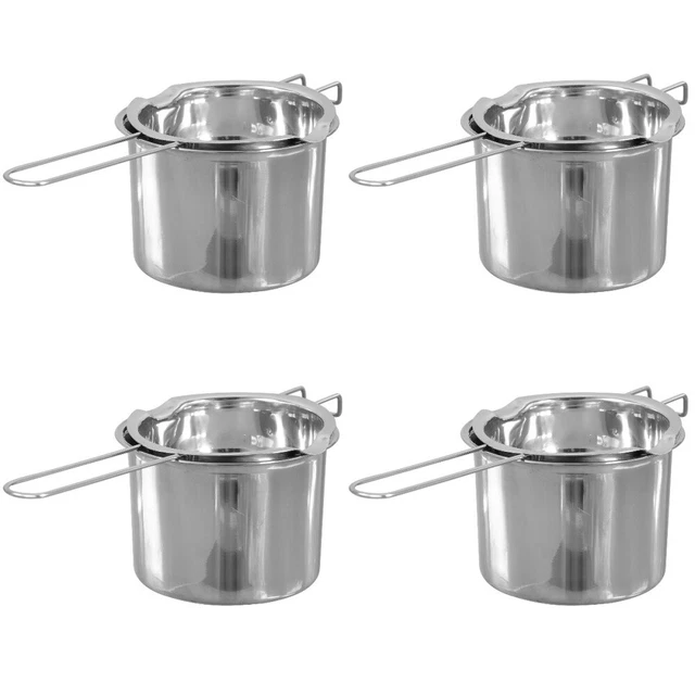 4 Set Melting Pot Candy Double Boiler Butter Heating Pots Wax Cheese