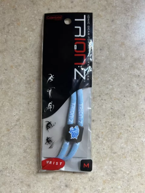 Trion Z Dual Magnetic Therapy Bracelet Size Medium Carolina Blue - New!