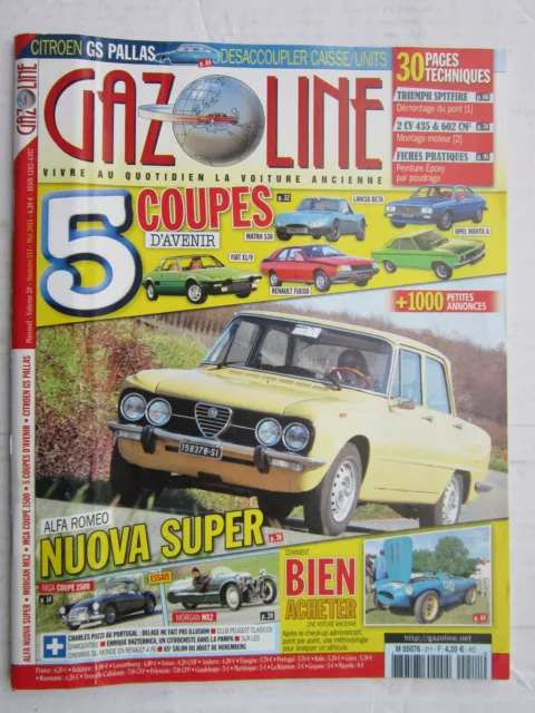 Gazoline N° 211/Alfa Romeo Nuova Super/Mga Coupe 1500/Morgan Mx2/