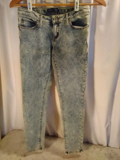 Levis Super Skinny Knit Jean/Jegging Girls Sz 14 Reg Bleached Distressed