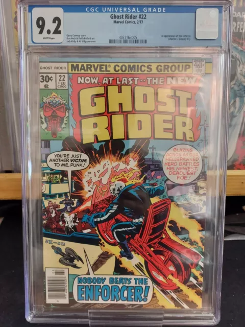 Ghost Rider #22 CGC 9.2 White Pages 1st App. Of The Enforcer