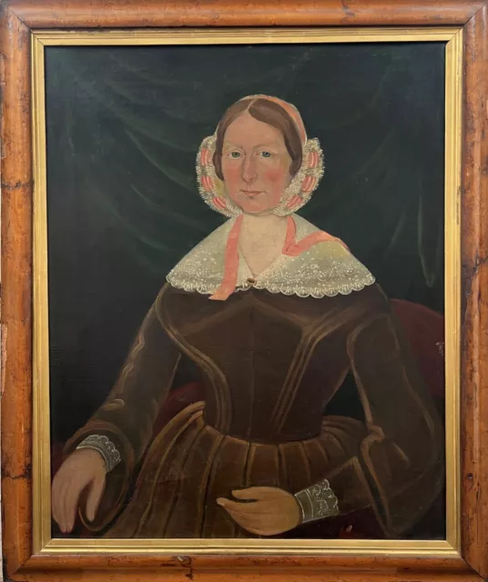 Early 19th Century, Primitive, Naive, Portrait, Oil Painting English or American
