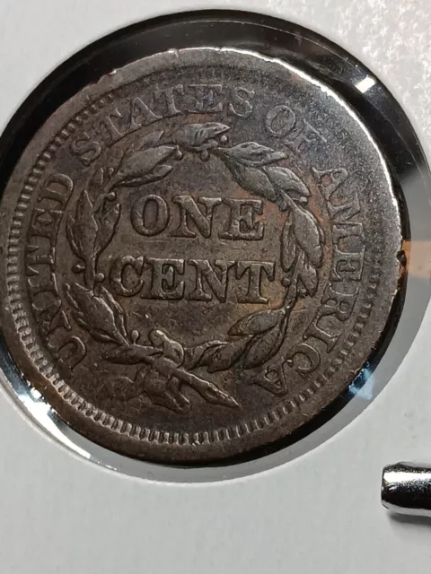 👉1849  BRAIDED  HAIR LARGE CENT  XF~AU Choice M/33