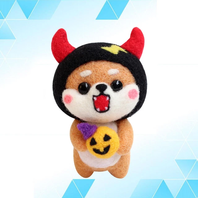 Kits de fieltro de agujas para perros animales de fieltro japoneses suite infantil manual