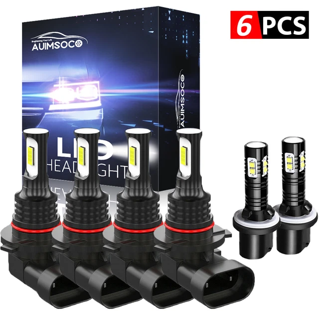 For GMC Yukon Denali 2004-2005 Faros LED Alto Bajo+Bombilla De Luz Antiniebla