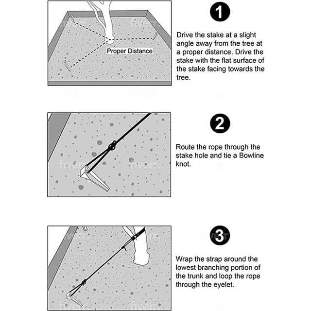 KIT DE PIEUX D'arbre Fiable Pour La Protection Contre Les Ouragans