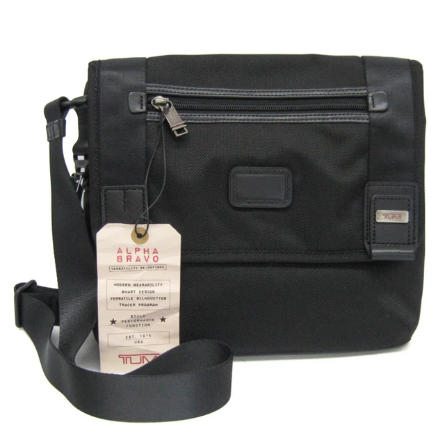 Tumi Alpha Bravo Beale Mini 22371Dh Men'S Leather Nylon Canvas Shoulder Bag Blac