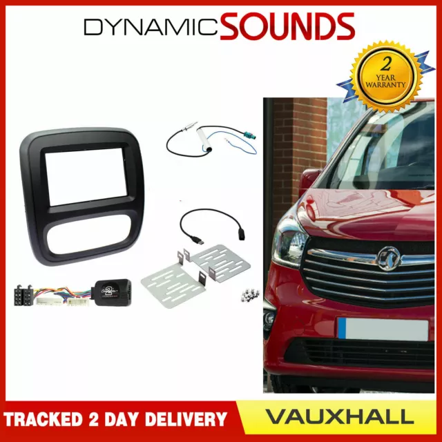 PIONEER Double Din Fascia Stalk Antenna Fitting Kit For Vauxhall Vivaro 2014-18