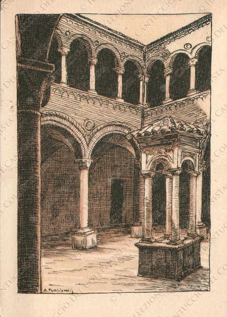 1948 LODI Abbazia Cartolina