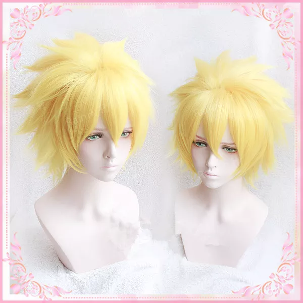 Game Anime Final Fantasy VII FF7 Giotto Cloud Strife Cosplay Wigs Hairpieces