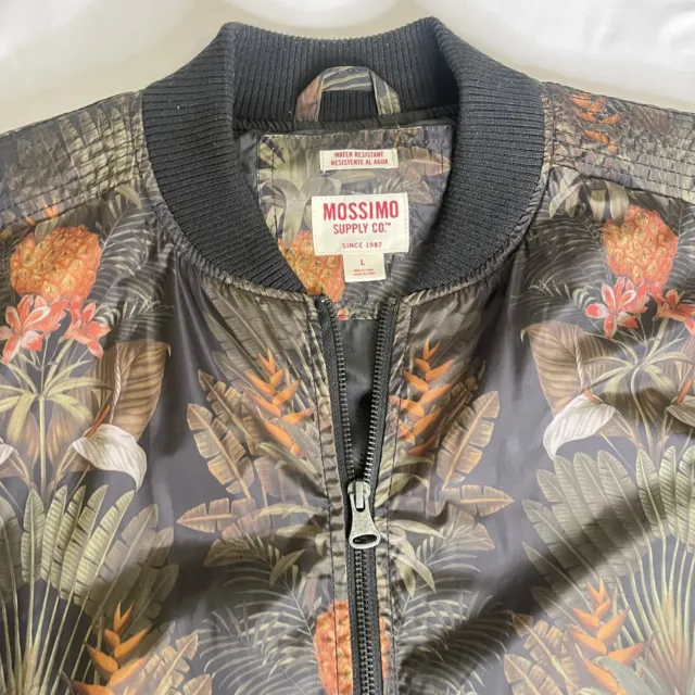 mossimo supply co Water Resistant  Printed Jacket Large