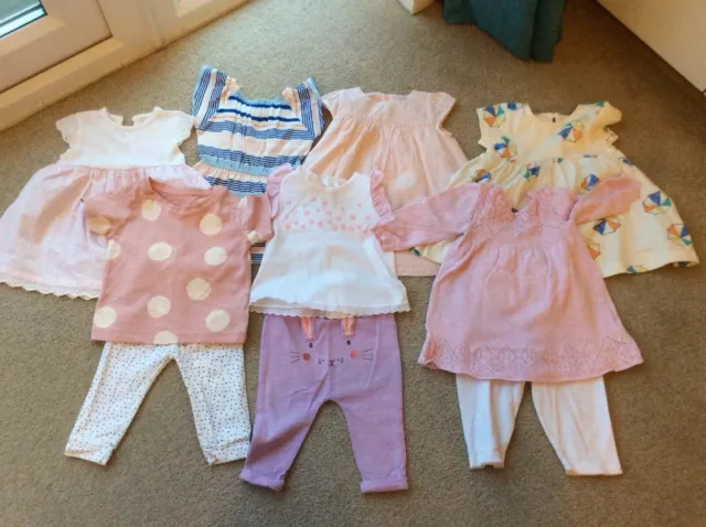 Girls 3-6 Month Bundle With 10 Items