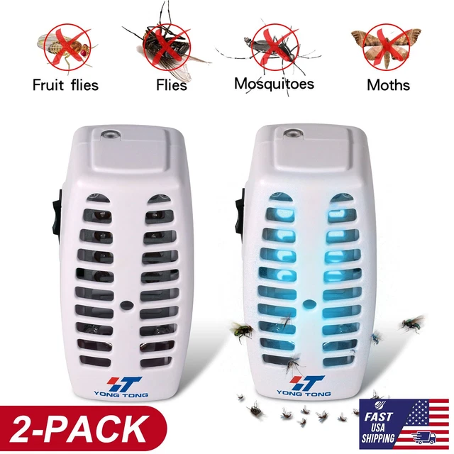 2-Pack Electric LED Bug Zapper Mosquito Insect Killer Fly Trap Catcher 1800V