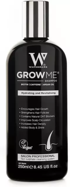 Grow Me Shampoo - Miglior Crescita Dei Capelli Shampoo Solfato Libero, Caffeina,