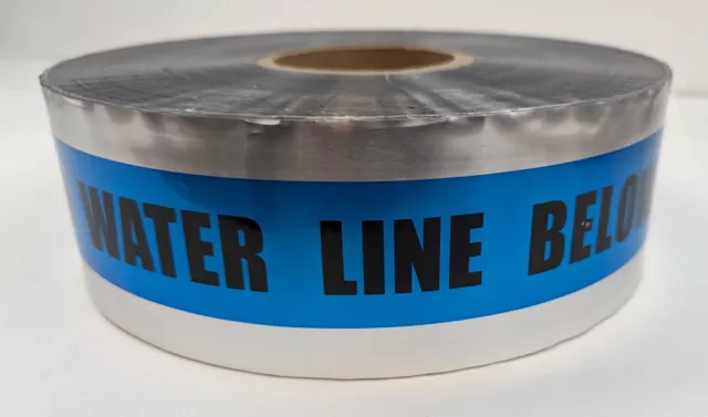 Detectable Tape Caution: Buried Water Line Below 5mil SD3105B52 3" x 1000ft NEW