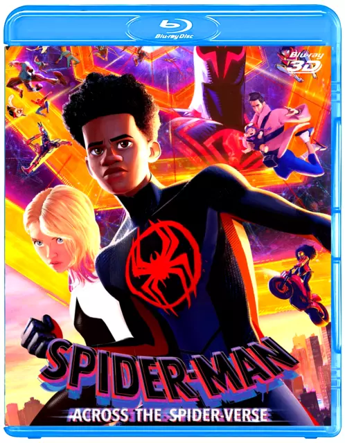 Spider-Man: Across the Spider-Verse 3D 2023 Blu-Ray "Disc only" Region Free