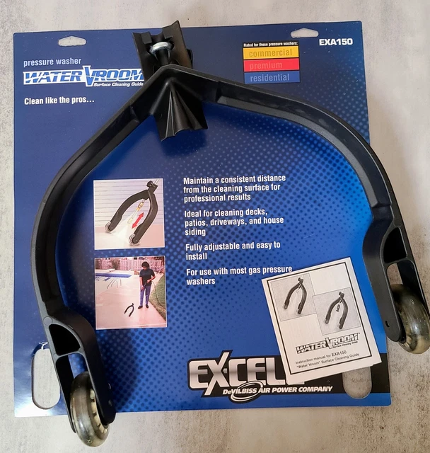 Excell Devilbiss Pressure Washer Water Vroom EXA150 Surface Cleaning Guide NEW