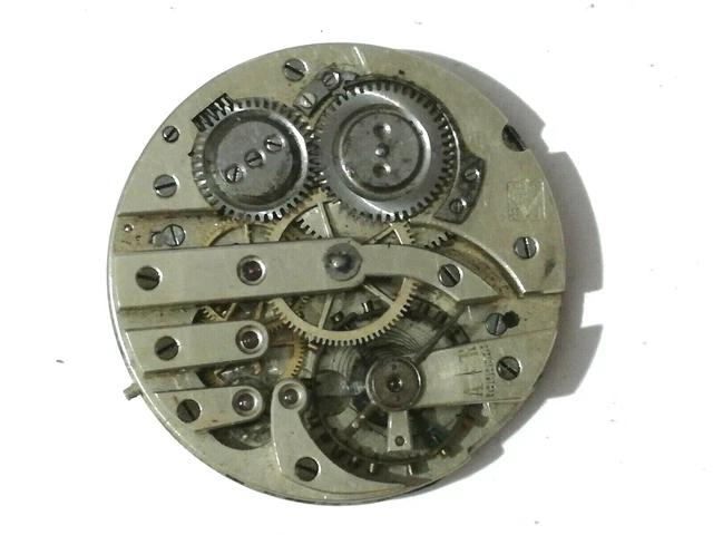 Mouvement Mécanique De Montre De Poche SAVOYE Frères - Diamètre 26 Mm, Axe De Balancier Cassé, Pour Pièces