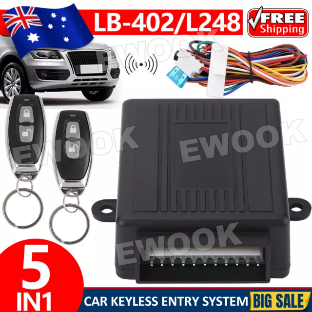 Car Keyless Entry Security System Remote Control Door Central Lock Locking Kit