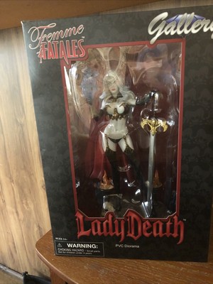 femme fatales lady death statue