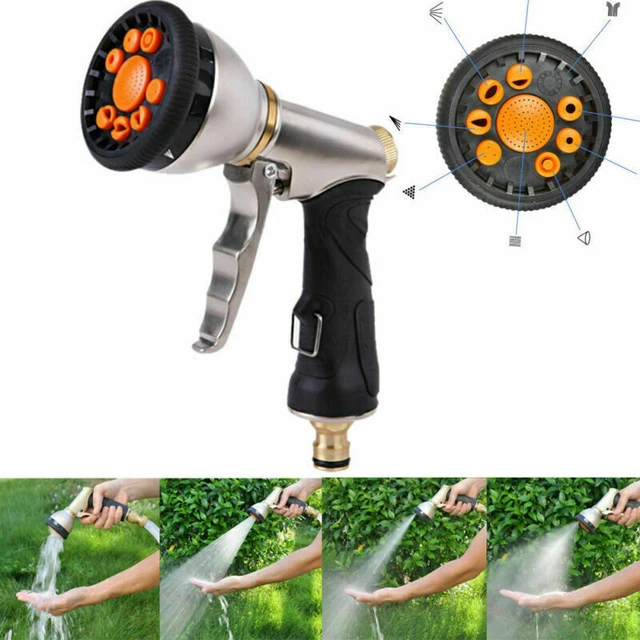 Messing Wasserpistole Garten Garten-Sprühpistolem handBrause Auto waschen Metall