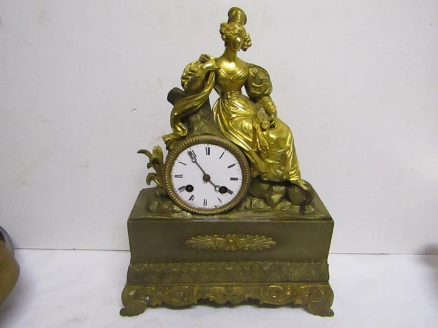 ANCIENNE PENDULE EN bronze EUR 164,99 - PicClick FR