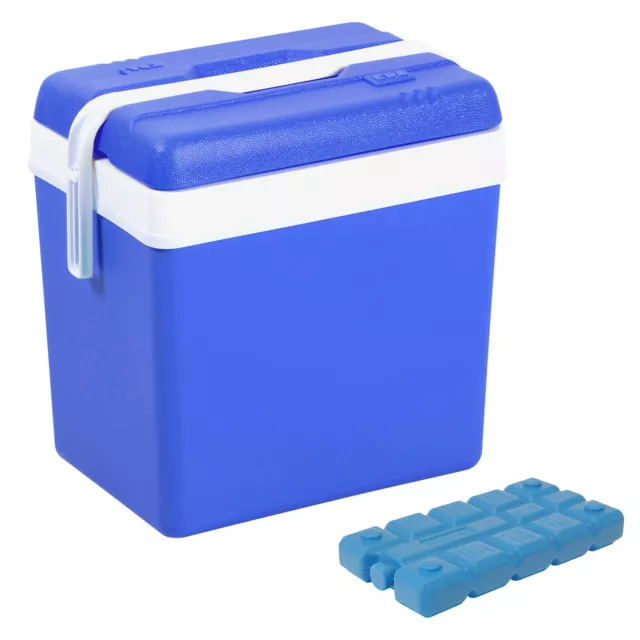 Cooler Box Large 24L Insulated Camping Drinks Ice Travel Festival Beach Picnic