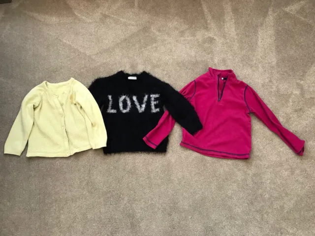 3 girls jumpers. Age 4-5.